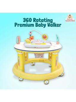 INFANTSO - Yellow Activity Baby Walker with 5 Height Adjustment & 360degree Rotation (6-24 Months)