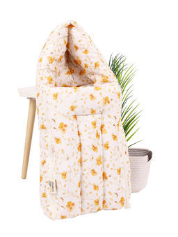 Moms Home - Bloom Organic Cotton Muslin Baby Sleeping Cum Carrying Nest Bag