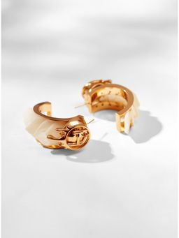 Outhouse - Drip Oh Half-Hoop Shell Earrings