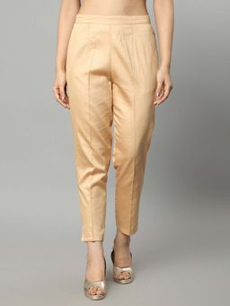 Mera Rang - Straight Fit Cream Drainpipe Pant