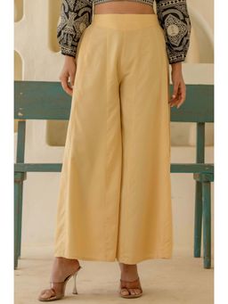 Juniper - Gold Solid Viscose Palazzo