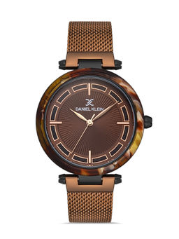 Daniel Klein - Brown Color MESH BAND Watch for Women DK.1.13148-6