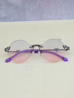 DukieKooky - Multi-Color Solid Uv Protection Rimless Plastic Sunglasses Dksg577B (M)