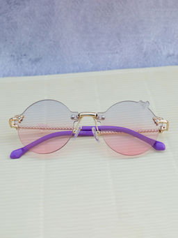 DukieKooky - Multi-Color Solid Uv Protection Rimless Plastic Sunglasses Dksg577A (M)
