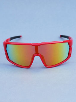 DukieKooky - Multi-Color Solid Uv Protection Full Rim Plastic Sunglasses Dksg581A (M)