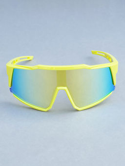 DukieKooky - Multi-Color Solid Uv Protection Full Rim Plastic Sunglasses Dksg582G (M)