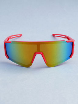 DukieKooky - Multi-Color Solid Uv Protection Full Rim Plastic Sunglasses Dksg583A (M)