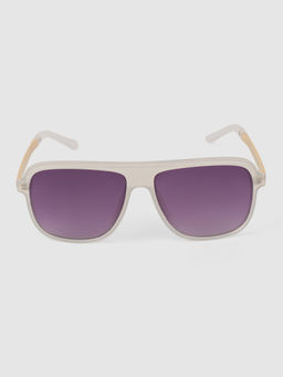 DukieKooky - Purple Solid Uv Protection Full Rim Plastic Sunglasses Dksg585F (M)