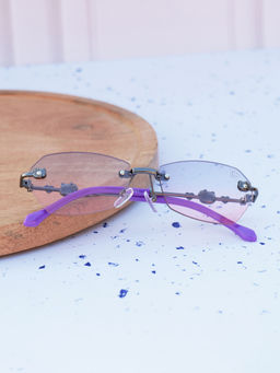 DukieKooky - Pink Solid Uv Protection Full Rim Plastic Sunglasses Dksg589B (M)