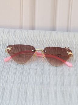 DukieKooky - Brown Solid Uv Protection Full Rim Plastic Sunglasses Dksg591C (M)