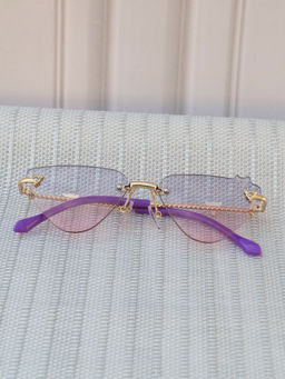 DukieKooky - Pink Solid Uv Protection Full Rim Plastic Sunglasses Dksg591A (M)