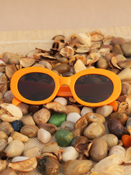 DukieKooky - Black Solid Uv Protection Full Rim Plastic Sunglasses Dksg597H (M)