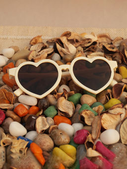 DukieKooky - Brown Solid Uv Protection Full Rim Plastic Sunglasses Dksg598E (M)