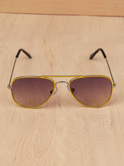 DukieKooky - Grey Solid Uv Protection Full Rim Plastic Sunglasses Dksg602F (M)