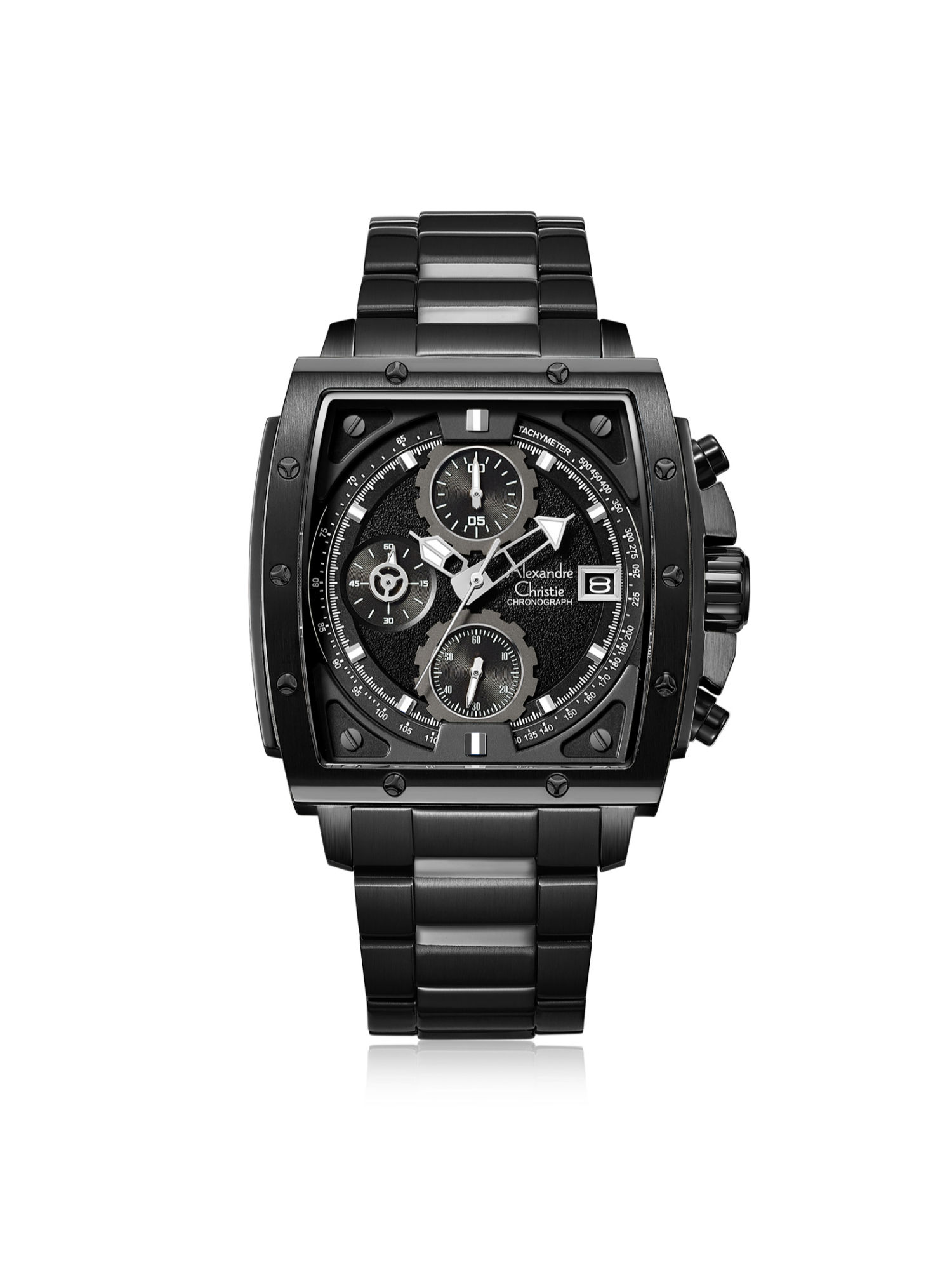 Buy Alexandre Christie 6376 MCB Chronograph For Men - Jet Black Online