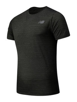 New Balance - Mens Black Round Neck T-Shirt