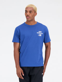 New Balance - Mens Atlantic Blue Round Neck T-Shirt