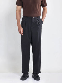 Rare Rabbit - Axie Black Plain Trouser
