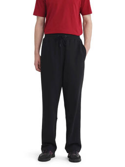 Rare Rabbit - Dalton Black Plain Baggy Fit Trouser