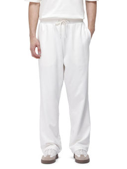 Rare Rabbit - Dalton White Plain Baggy Fit Trouser