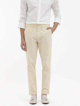 Rare Rabbit - Harlow Yellow Textured Regular Fit Trouser