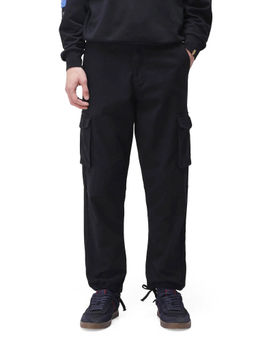 Rare Rabbit - Maks Black Plain Regular Fit Trouser