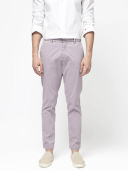 Rare Rabbit - Orany Lavender Plain Regular Fit Trouser
