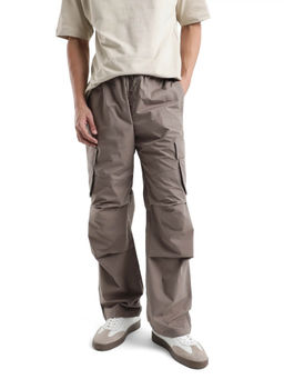 Rare Rabbit - Parc Dusky Brown Plain Regular Fit Trouser