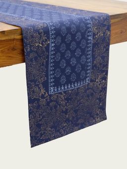 Design Gaatha - 6 Seater Hand Block Printed Cotton Canvas Table Runner (Single)