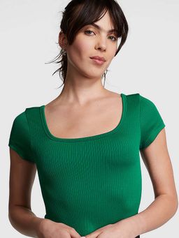 Victoria's Secret - Women Green Polyamide Crop Top