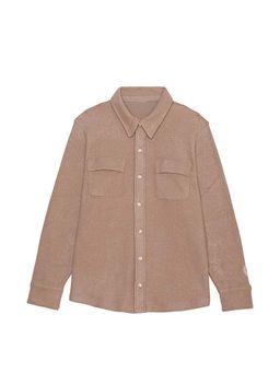 Victoria's Secret - Women Brown Cotton Blend Shacket