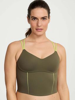 Victoria's Secret - Women Green Cotton Blend Tank Top