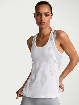 Victoria's Secret - Women White Cotton Blend Tank Top