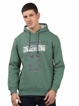 Cantabil - Olive Printed Hoodie