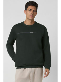 Van Heusen - Green Solid Sweatshirt