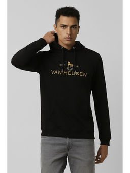 Van Heusen - Black Embroidered Hoodie