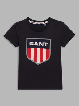GANT - Kids Navy Blue Printed T-shirt