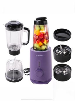 Fumato - Mixer Grinder 400W- 3 Jars(Mix, Grind, Blend) & 2 SS Steel Blade (Purple)
