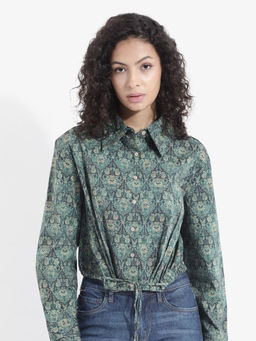 RAREISM - Womens Regular Fit Abstract Print Shirt