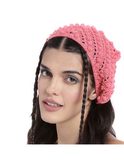 Magic Needles - Women Fuchsia Crochet Bandana
