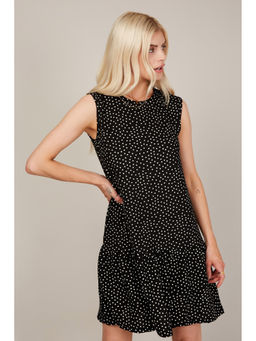 Trendyol - Black Polka Smock Dress