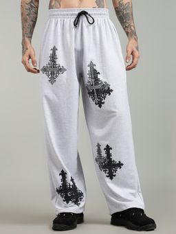 XTREMEX - Pure Cotton CrossArt Men Loose Fit Graphic Trackpant