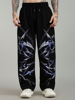 XTREMEX - Pure Cotton Coldsteel Men Loose Fit Graphic Trackpant