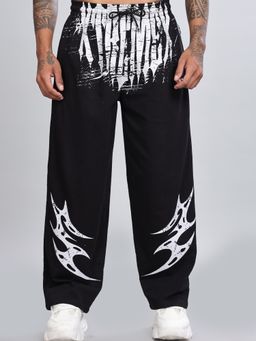 XTREMEX - Pure Cotton Drift Men Loose Fit Graphic Trackpant
