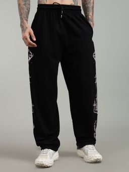 XTREMEX - Pure Cotton Divinity Men Loose Fit Graphic Trackpant