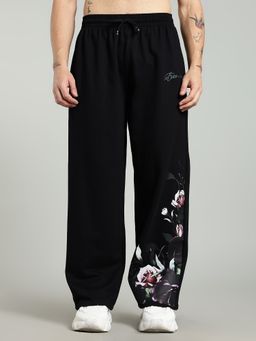 XTREMEX - Pure Cotton Floral Bloom Men Loose Fit Printed Trackpant