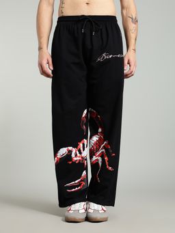 XTREMEX - Pure Cotton Scorpion Men Loose Fit Graphic Trackpant