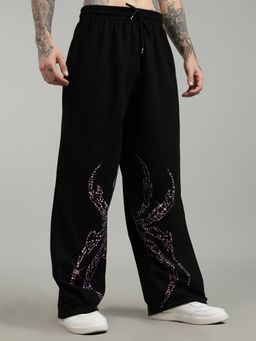 XTREMEX - Pure Cotton Webstar Men Loose Fit Graphic Trackpant