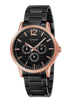 Strand by Obaku - Westbrook Black Dial Multifunction Watch For Men (S709GMVBSB)