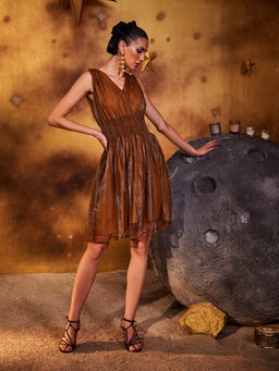 House of Fett - Gold Disco Dress